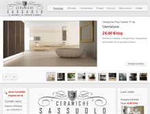 Tablet Screenshot of ceramichesassuolo.com